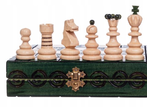 Szachy drewniane PERŁA DUŻA ZIELONA szachownica 42 cm ozdobne figury szach Szachy drewniane PERŁA DUŻA ZIELONA szachownica 42 cm ozdobne figury szach